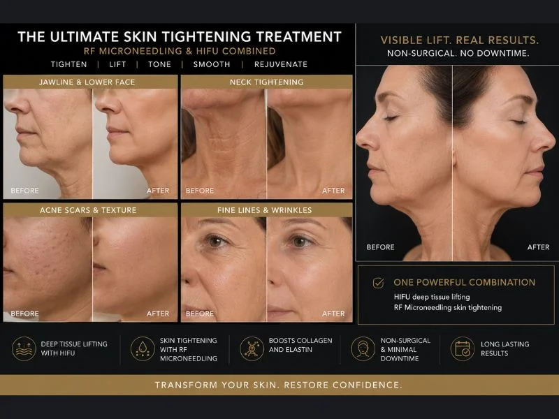 Results of combined treatment for the ultimate skin tightening treatment Kingston-upon-Hull