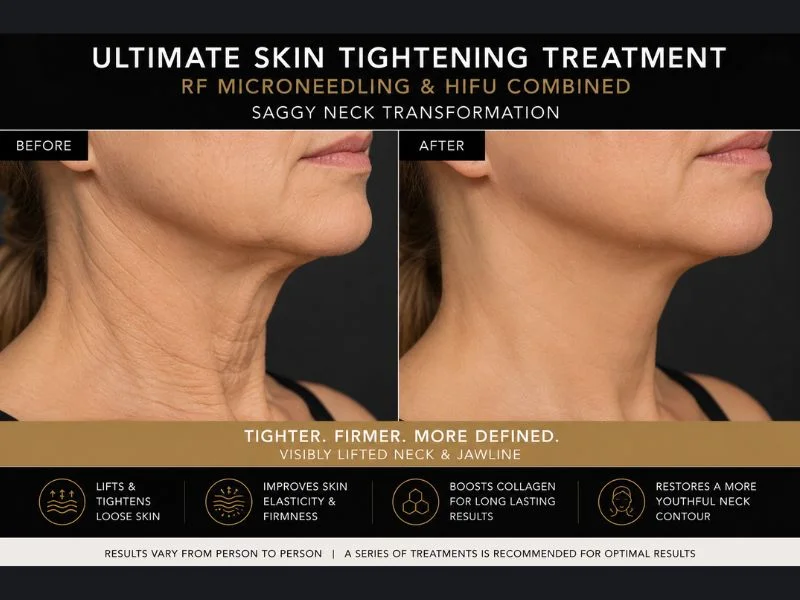 before and after Ultimate skin tightening treatment Kingston-upon-Hull