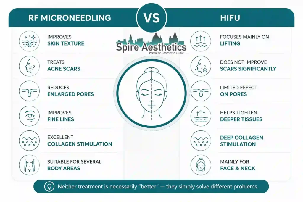 RF Microneedling vs HIFU: Which Treatment Gives Better Results Kingston-upon-Hull?